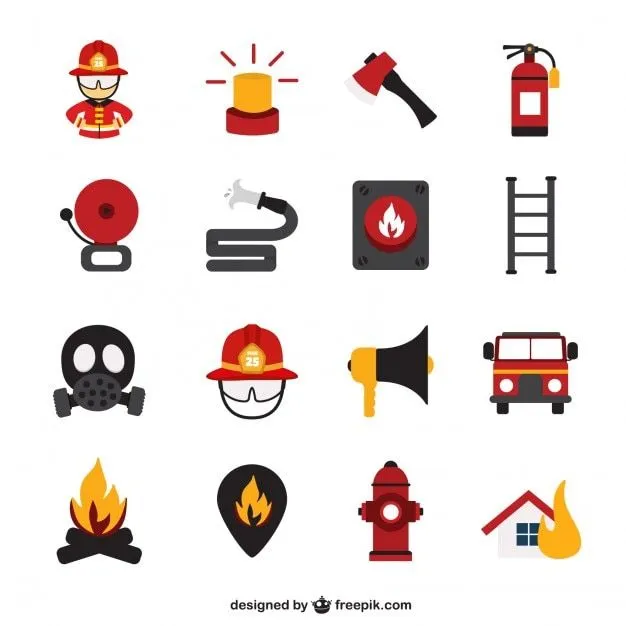 Personajes de dibujos animados bombero en acción | Descargar ... Personajes de dibujos animados bombero en acción | Descargar ...