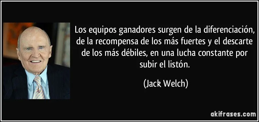 Los equipos ganadores surgen de la diferenciación, de la...
