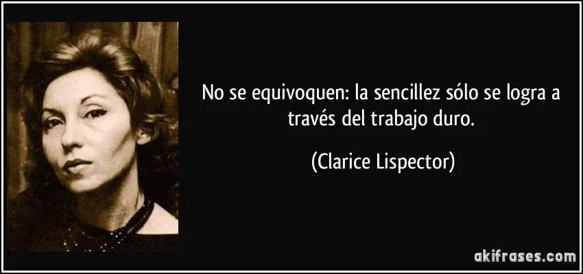 No se equivoquen: la sencillez sólo se logra a través del... No se equivoquen: la sencillez sólo se logra a través del...