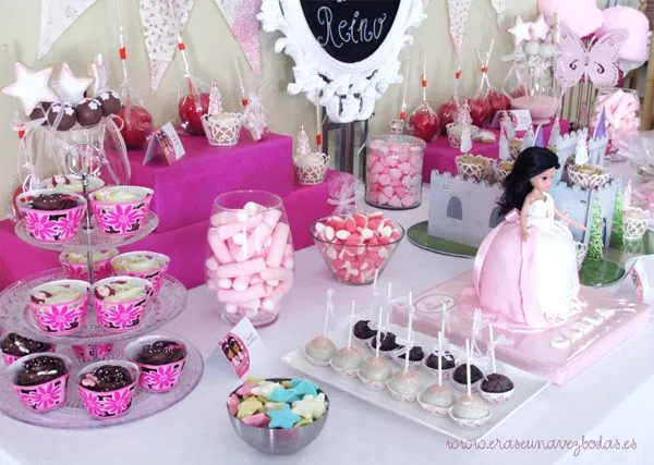 Érase una vez Bodas y Eventos: Candy bar temática: Princesas Érase una vez Bodas y Eventos: Candy bar temática: Princesas