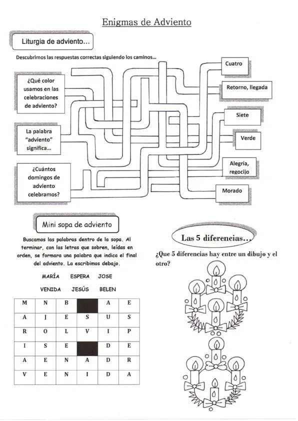 EREALCALA: ENIGMAS DEL ADVIENTO. CRUCIGRAMAS