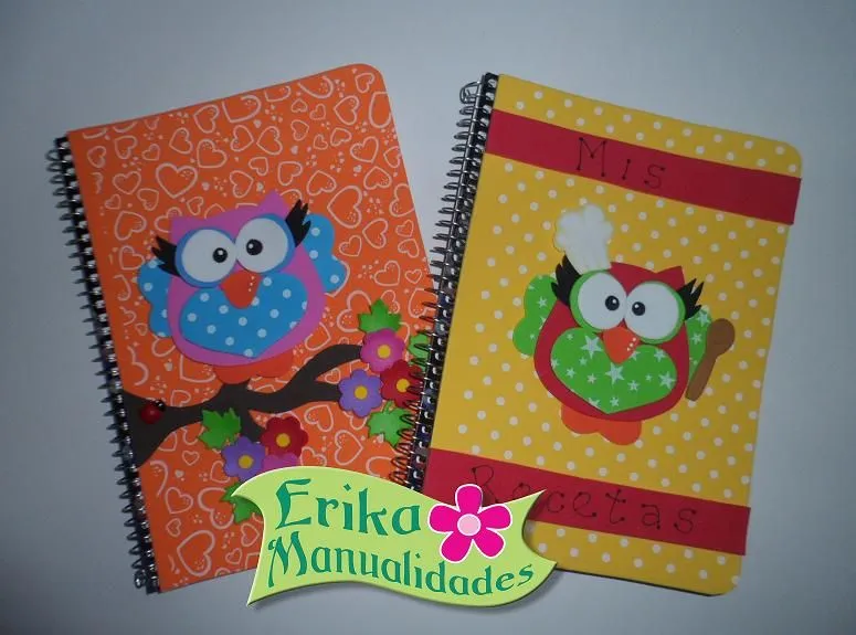 Erika Manualidades: LIBRETAS EN GOMA EVA