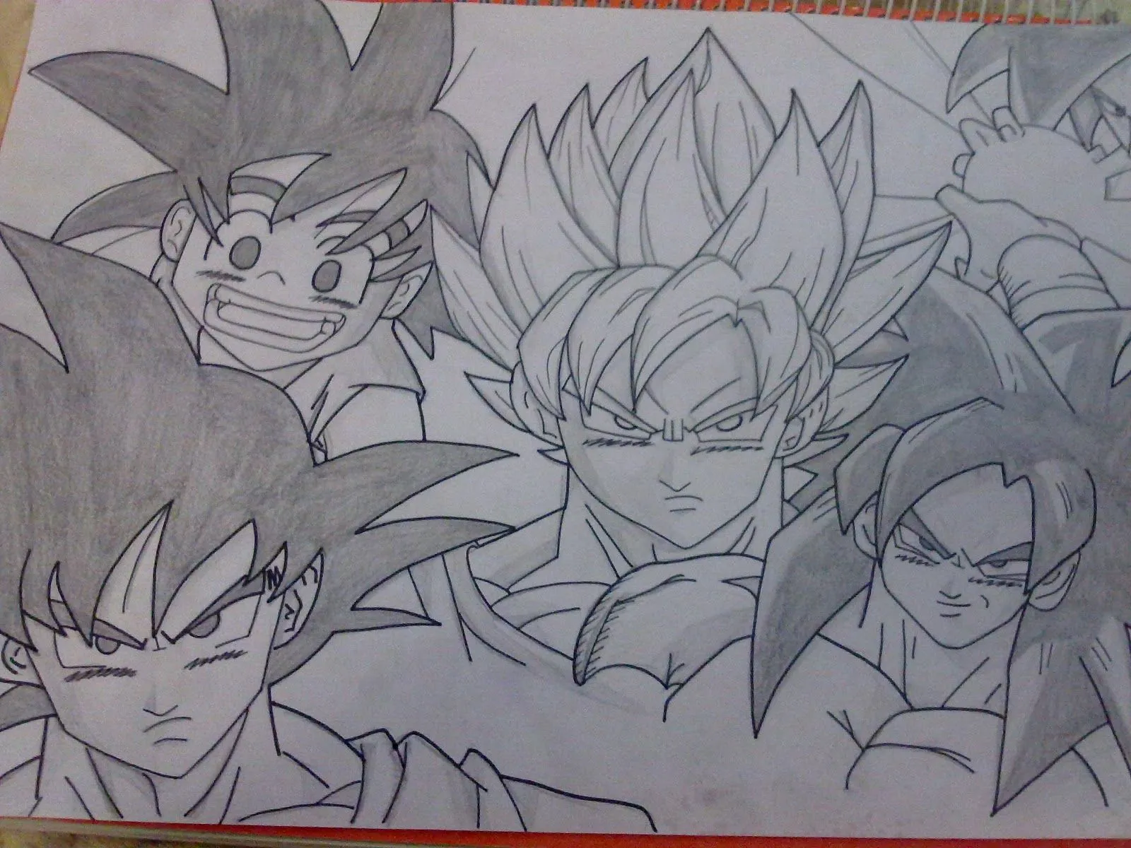 Goku fase 4 para dibujar a lapiz - Imagui