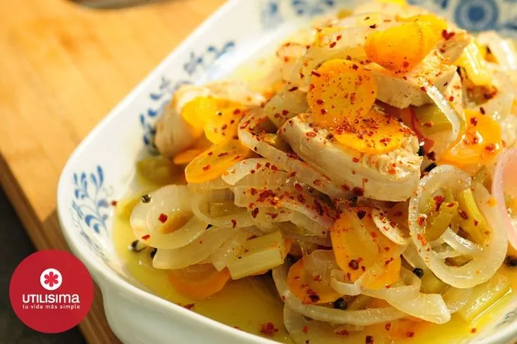 Escabeche de pollo. 3 minutos con Santiago Giorgini. http://www ... Escabeche de pollo. 3 minutos con Santiago Giorgini. http://www ...