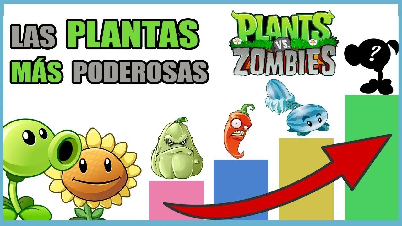 Escala de Poder de las PLANTAS de PLANTS VS ZOMBIES (PVZ) (PC - iOS - Android - NDS) | N Deluxe - YouTube