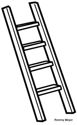 Escalera para colorear - Imagui
