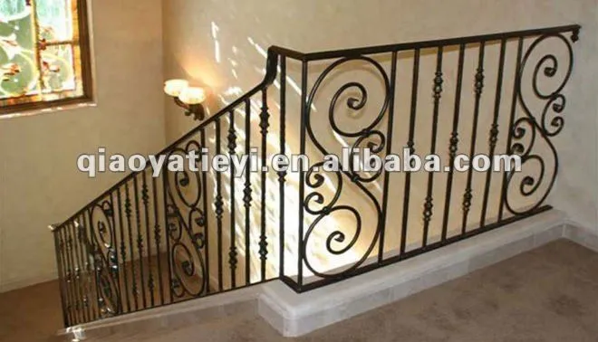Escalera de hierro forjado barandilla-Barandillas y Pasamanos ... Escalera de hierro forjado barandilla-Barandillas y Pasamanos ...