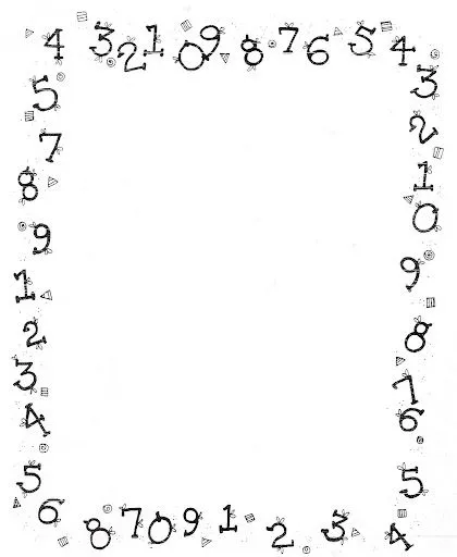 Bordes para hojas blanco y negro - Imagui