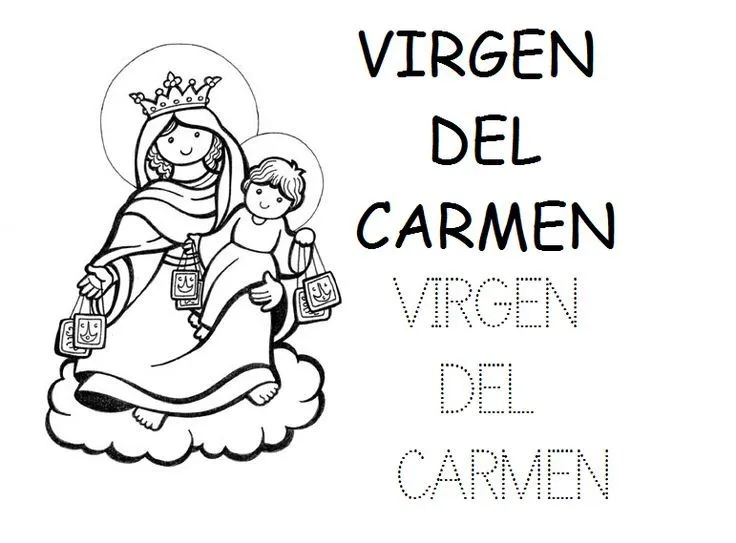 escapulario de virgen del carmen para colorear - Buscar con Google ... escapulario de virgen del carmen para colorear - Buscar con Google ...