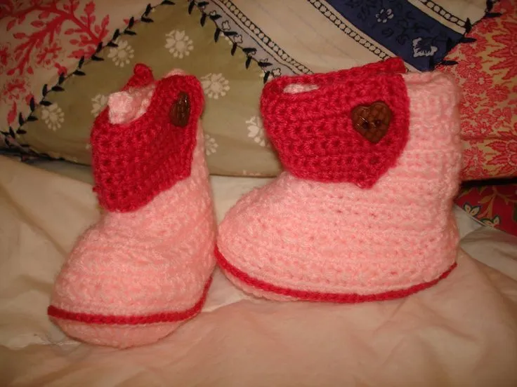 Escarpines de bebe patron en tejiendo peru | crochet | Pinterest ...