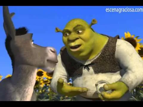 Escena Graciosa de ''Shrek 1''-Los ogros somos como las cebollas ... Escena Graciosa de ''Shrek 1''-Los ogros somos como las cebollas ...