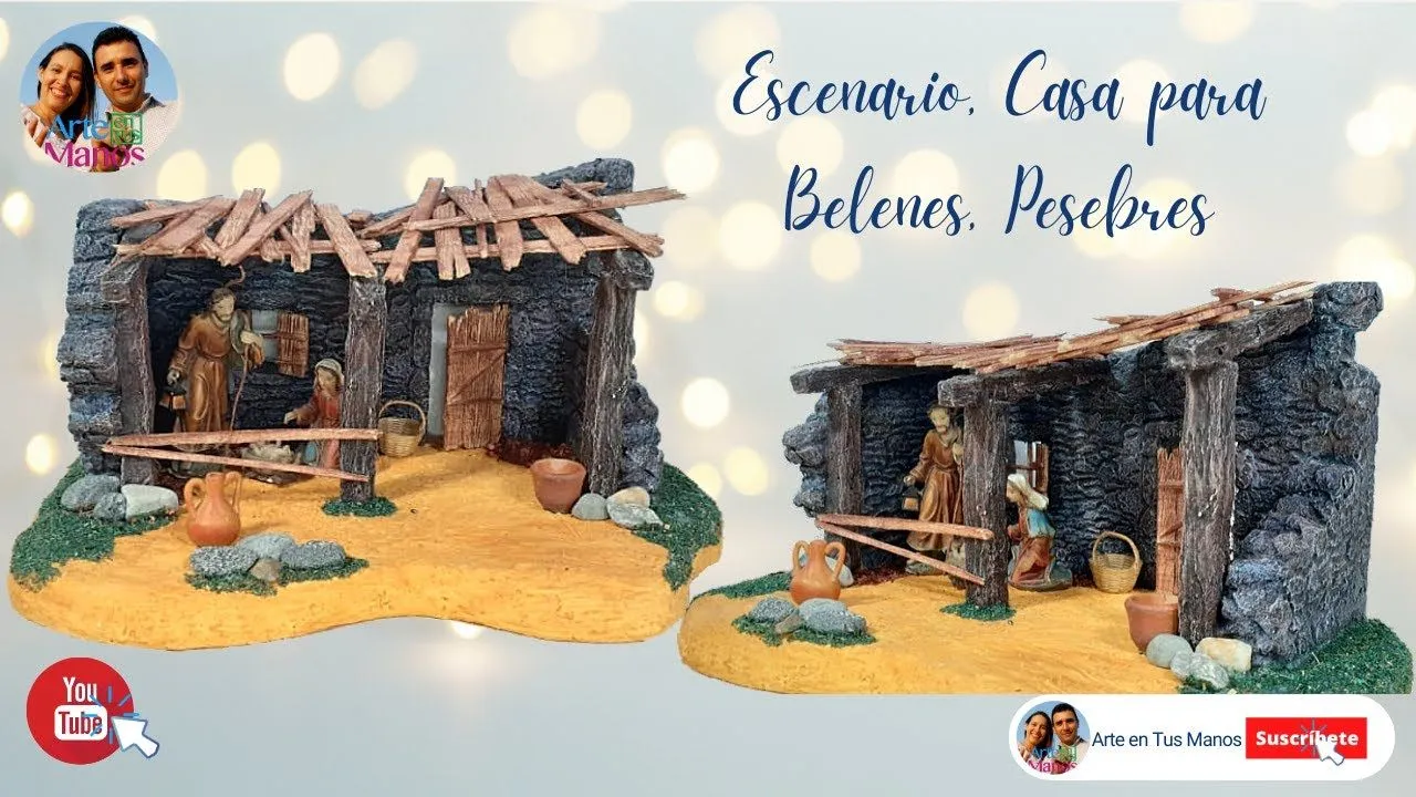 Escenarios o Casas para Belenes y Pesebres ATM - Arte en Tus Manos con Lili y Sam Escenarios o Casas para Belenes y Pesebres ATM - Arte en Tus Manos con Lili y Sam