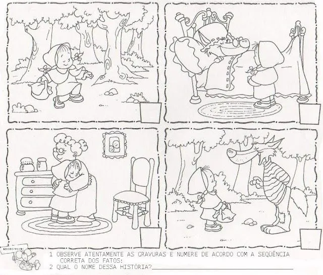 ESCENAS PARA ORDENAR Y COLOREAR