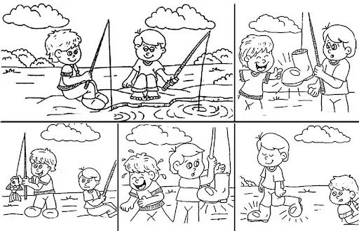 ESCENAS PARA ORDENAR Y COLOREAR