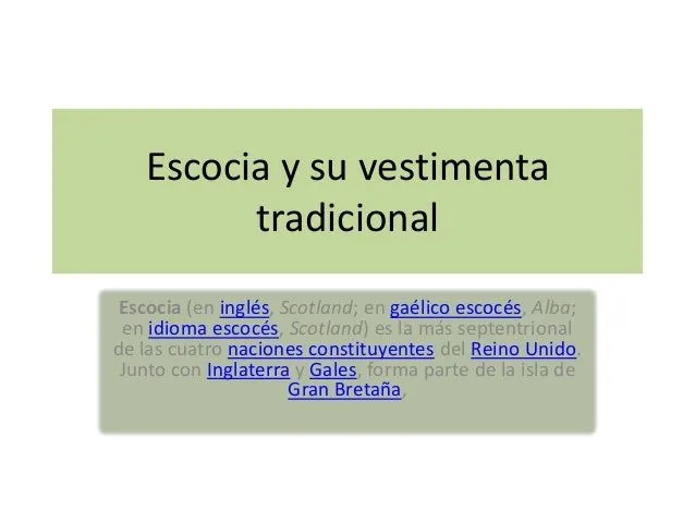 Escocia y su vestimenta tradicional