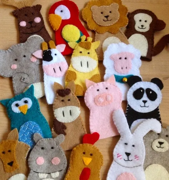 Escoge tus 5 títeres por FamilyCraft45 en Etsy