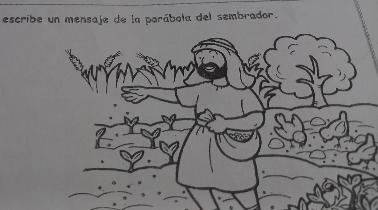 Escribe un mensaje de la parábola del sembrador. - Brainly.lat Escribe un mensaje de la parábola del sembrador. - Brainly.lat