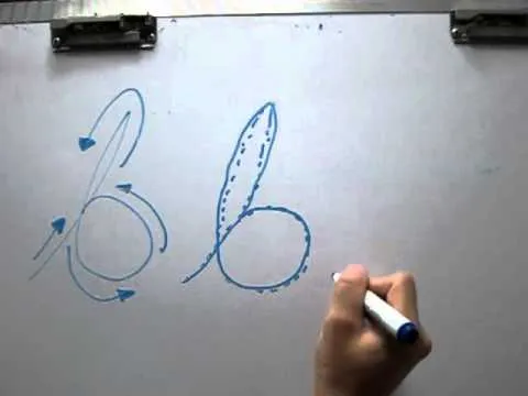Escribiendo la Letra B minúscula - YouTube