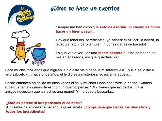 Como escribir un cuento