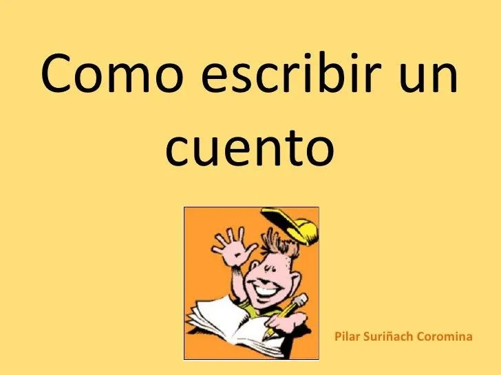 Como escribir un cuento