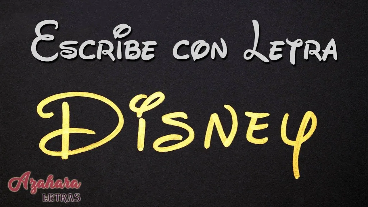 Cómo Escribir la Letra Disney (Alfabetos completos) - YouTube Cómo Escribir la Letra Disney (Alfabetos completos) - YouTube