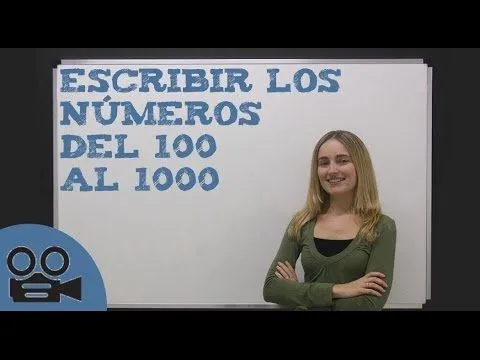 Escribir los números del 100 al 1000 - YouTube