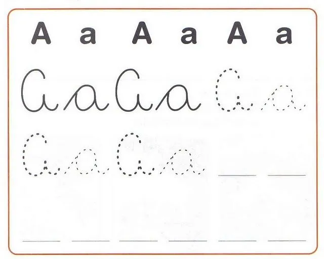 Las vocales en cursiva mayusculas y minusculas - Imagui