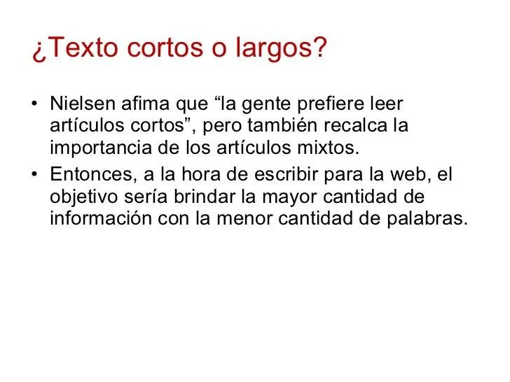 Cómo escribir para la web