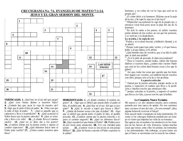 ESCRITO ESTA EN ACCION. MATEO 7:1-17. (MT. No.7A) JESUS Y EL GRAN SER…