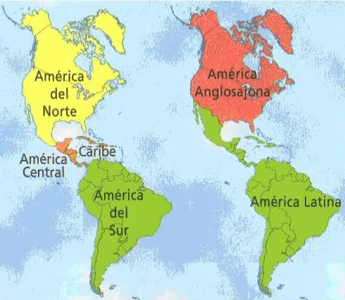 Escritorio de clases: Continente Americano - División territorial ...