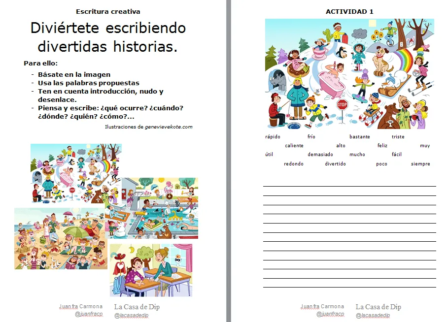 Escritura Creativa escribimos e inventamos divertidas historias a partir de imagenes Escritura Creativa escribimos e inventamos divertidas historias a partir de imagenes
