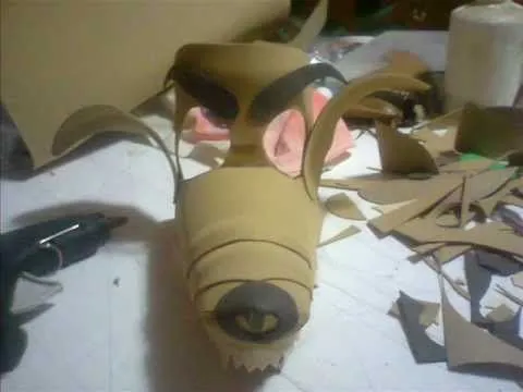 Como elaborara mascara de un lobo - Imagui