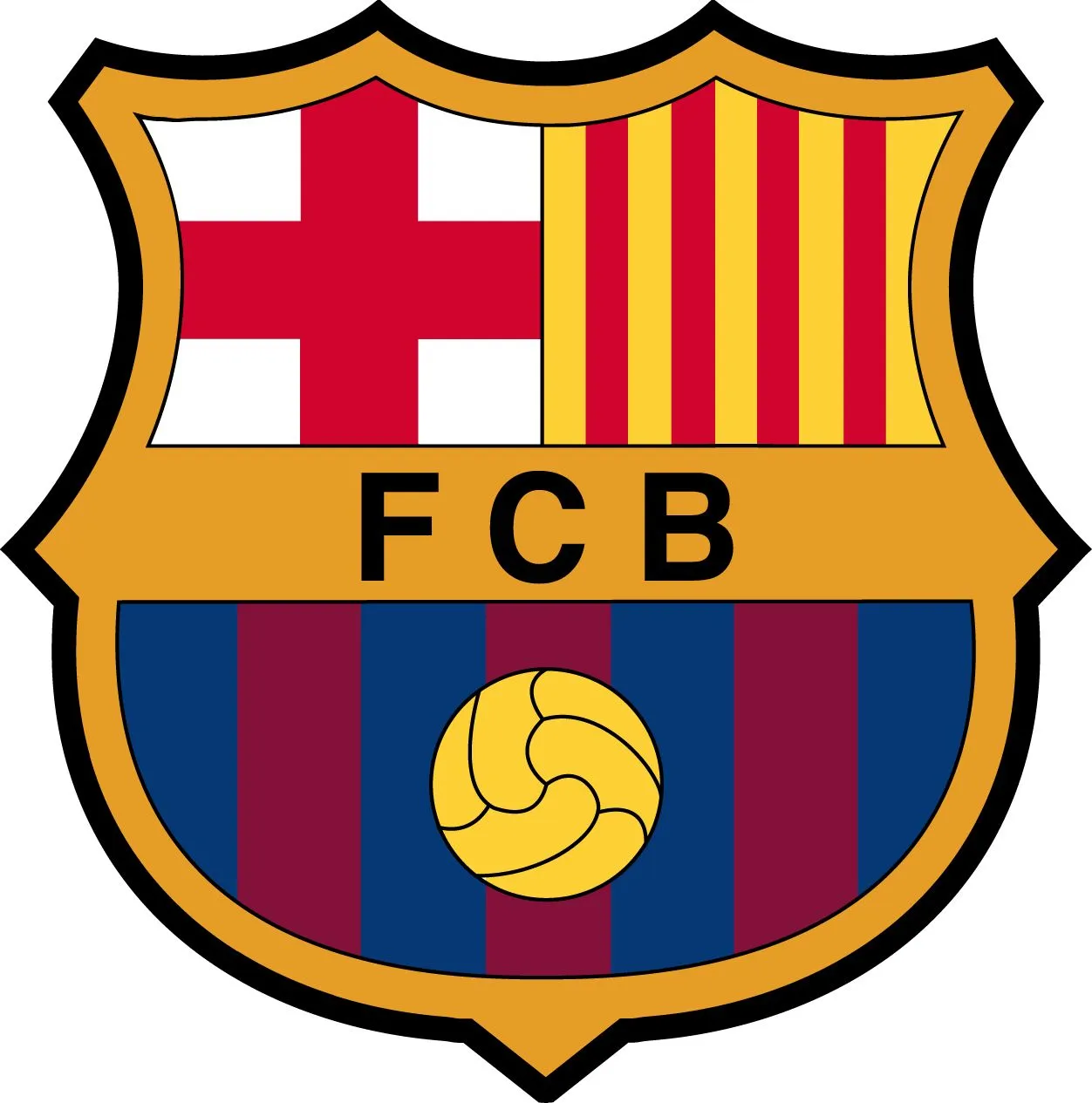 escudo fc barcelona vector