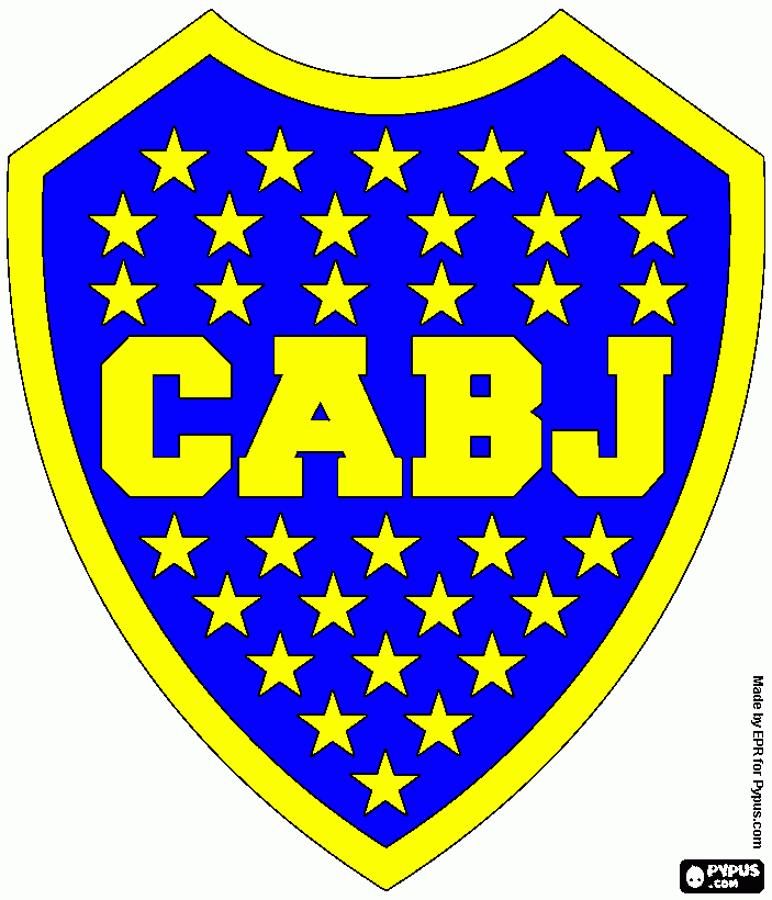 escudo del boca para colorear, escudo del boca para imprimir escudo del boca para colorear, escudo del boca para imprimir