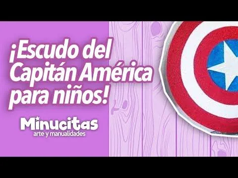 Escudo del Capitan América para niños. - YouTube Escudo del Capitan América para niños. - YouTube