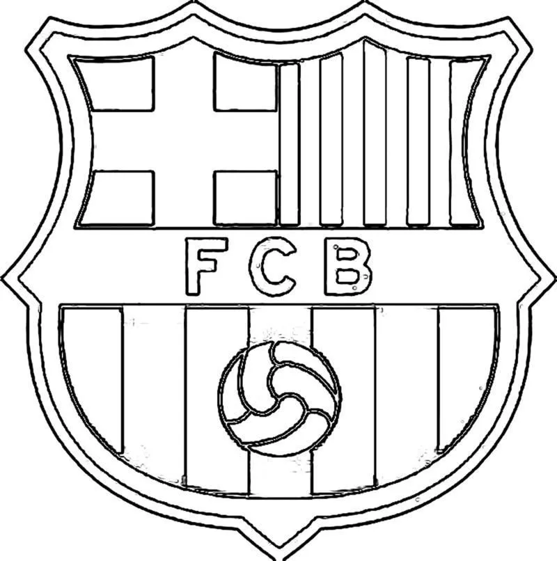 Escudo do time do Barcelona para imprimir e colorir ~ Pinturas do AUwe Escudo do time do Barcelona para imprimir e colorir ~ Pinturas do AUwe