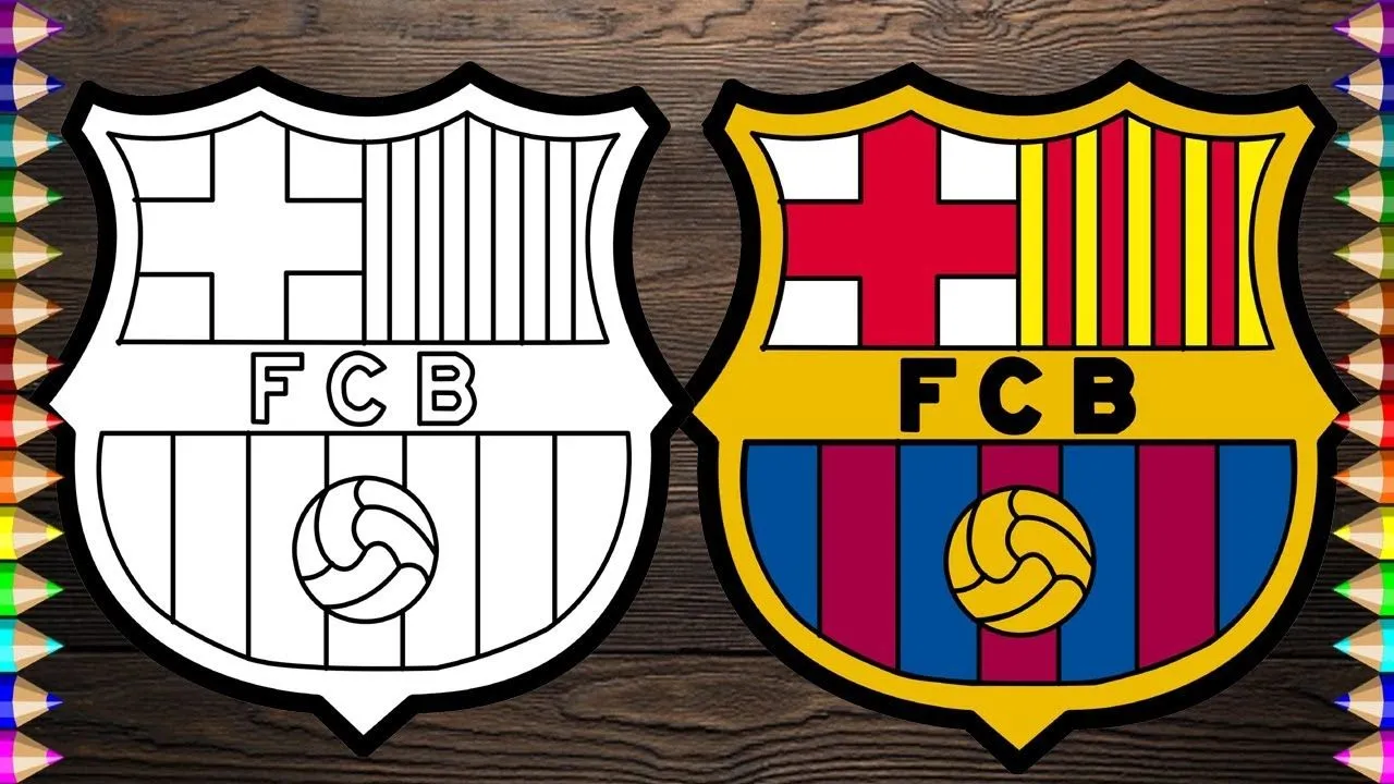 Escudo do time do Barcelona para imprimir e colorir ~ Pinturas do AUwe Escudo do time do Barcelona para imprimir e colorir ~ Pinturas do AUwe