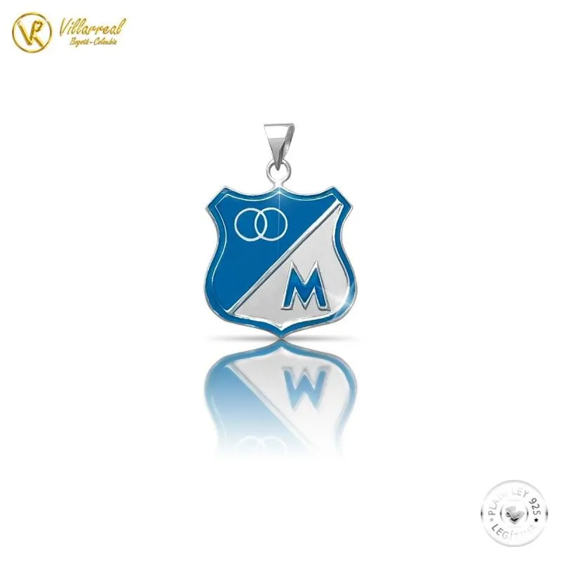 Escudo equipo millonarios oro o plata de ley 925 y bogotá Colombia Escudo equipo millonarios oro o plata de ley 925 y bogotá Colombia