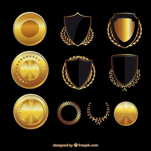 escudo de oro psd | Descargar PSD gratis