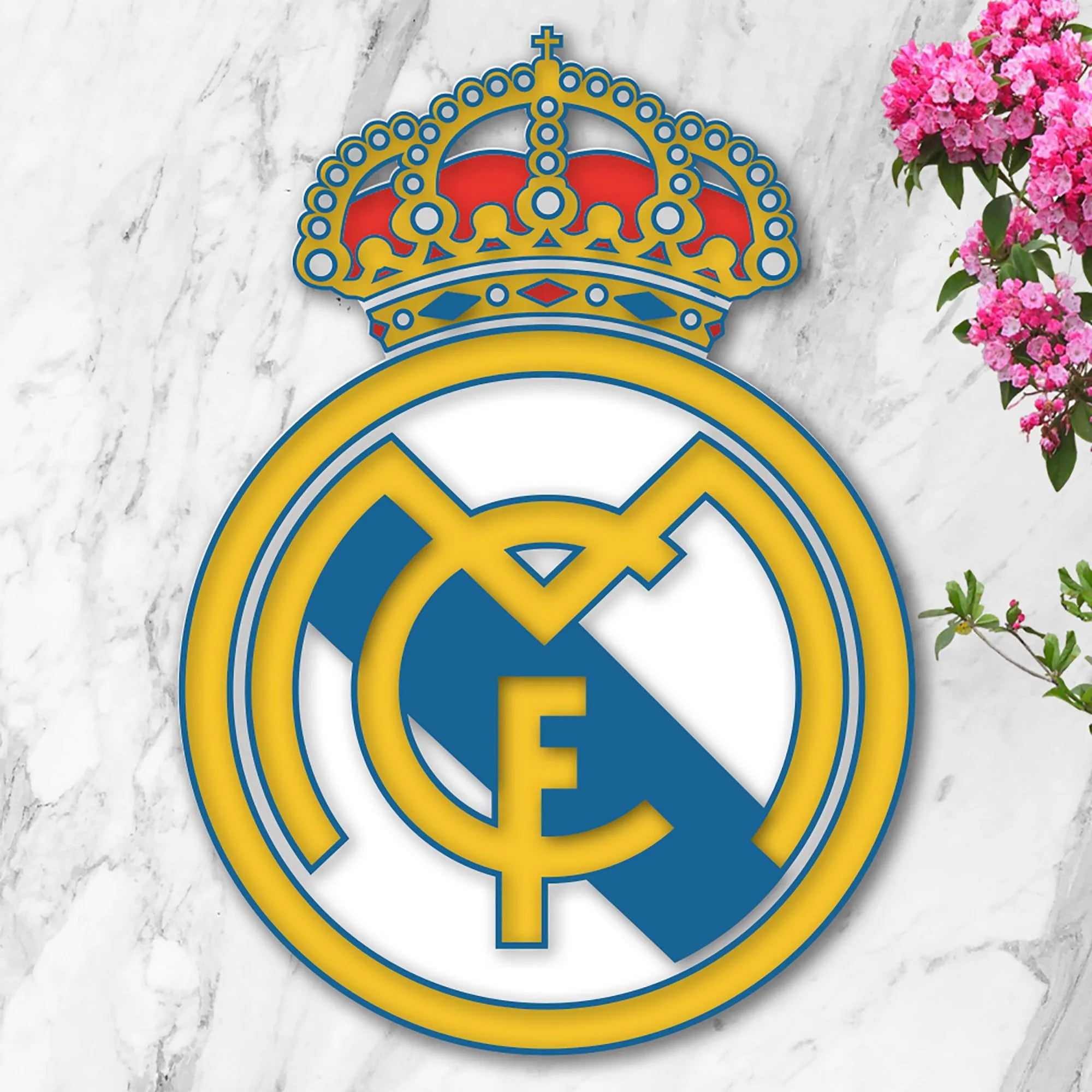 Escudo del Real Madrid en 3D - Etsy México