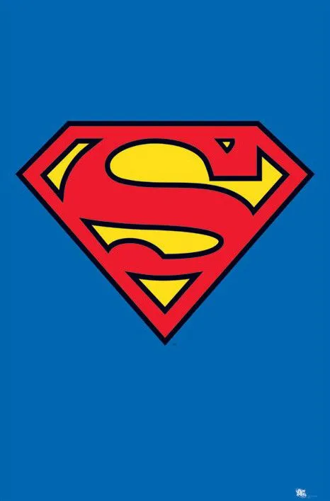 Superman logo blanco y negro - Imagui