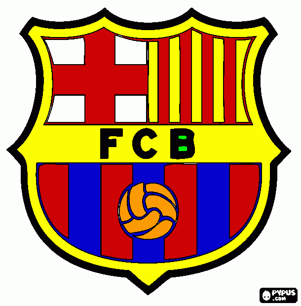 Escudo del barca para pintar - Imagui