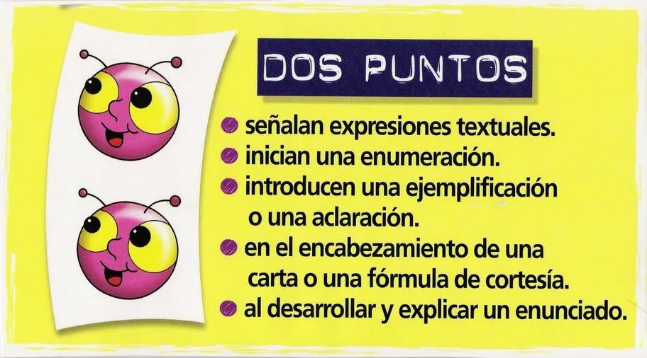 Escuela bloguera: La coma y los dos puntos