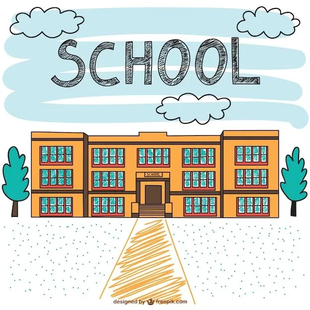 Escuela dibujada a mano | Descargar Vectores gratis Escuela dibujada a mano | Descargar Vectores gratis