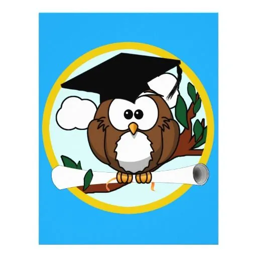 Por Una Escuela Divertida: Búhos de Graduación Por Una Escuela Divertida: Búhos de Graduación