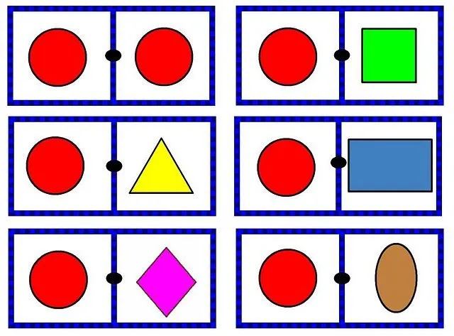Mi Escuela Divertida: Juego de Dominó "Figuras Geométricas"