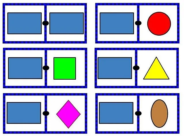 Mi Escuela Divertida: Juego de Dominó "Figuras Geométricas"