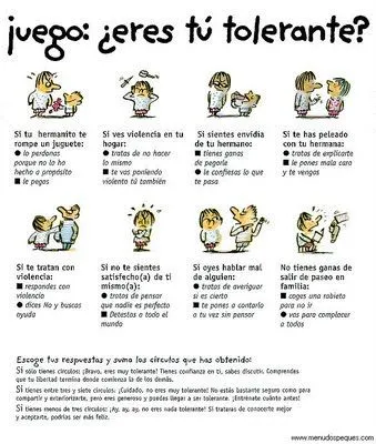 ESCUELA ESPACIO DE PAZ: DIA INTERNACIONAL DE LA TOLERANCIA ESCUELA ESPACIO DE PAZ: DIA INTERNACIONAL DE LA TOLERANCIA