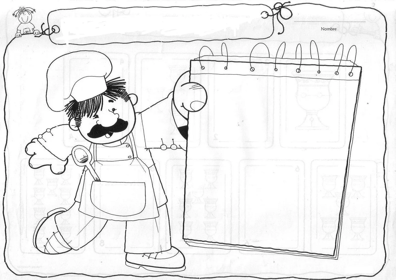 Dibujos cocineros para imprimir - Imagui