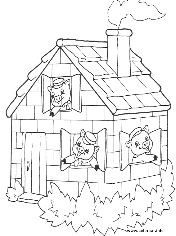 Escuela infantil castillo de Blanca: COLOREAR: LOS TRES CERDITOS